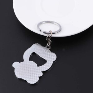 Toyvian Panda Bottle Opener Keychains Cute Chinese Panda Beer Wine Beer Soda Bottle Opener Lid Lifters