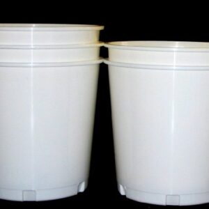 Jean's Plastics Utility/Donation Buckets, 176 Ounces, Pack 3, Color White