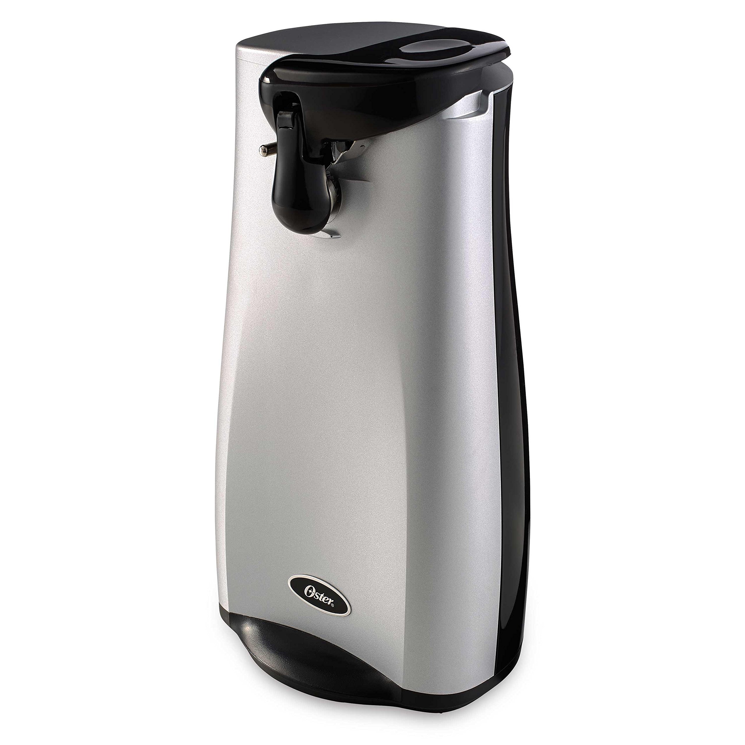 Oster Electric Can Opener with Knife Sharpener, Stainless Steel