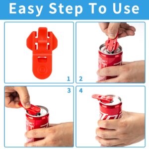 Easy Can Opener, 6-Pcs color soda beer can opener and beverage can cover protector,Premium Plastic Shields.