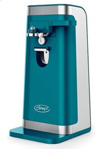 montgomery ward ginny's island blue 50w electric can opener with stainless steel blade and knife sharpener (island blue)