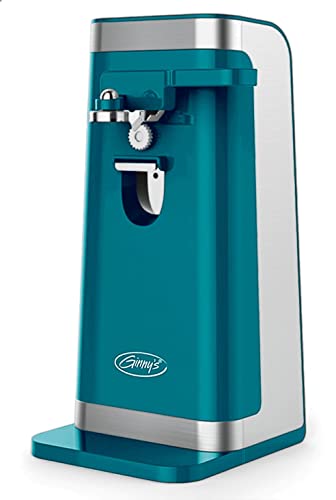 Montgomery Ward Ginny's Island Blue 50W Electric Can Opener with Stainless Steel Blade and Knife Sharpener (Island Blue)