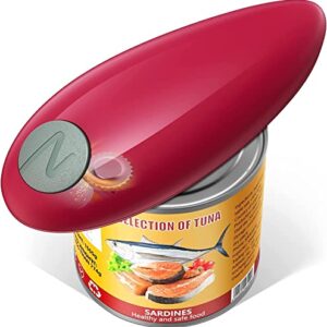 Electric Can Opener, Open Cans with Only One Push of A Button - Ergonomic, Smooth No Sharp Edges Can Opener for any Size Can, Hand Free Can Opener, Best Kitchen Gadget for Chefs, Arthritis and Seniors