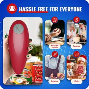 Electric Can Opener, Open Cans with Only One Push of A Button - Ergonomic, Smooth No Sharp Edges Can Opener for any Size Can, Hand Free Can Opener, Best Kitchen Gadget for Chefs, Arthritis and Seniors