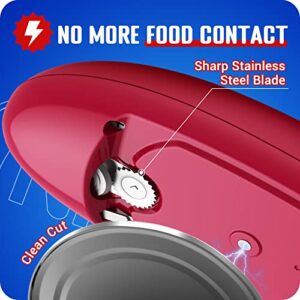 Electric Can Opener, Open Cans with Only One Push of A Button - Ergonomic, Smooth No Sharp Edges Can Opener for any Size Can, Hand Free Can Opener, Best Kitchen Gadget for Chefs, Arthritis and Seniors