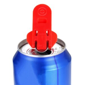 Manual Easy Can Opener, 6 Pack Colorful Soda Beer Can Opener & Beverage Can Cover Protector, Premium Plastic Shields Can Openers for Pop, Coke, Beer, Soda, Drink Aluminum Beverage