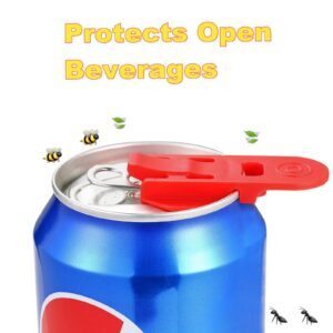 Manual Easy Can Opener, 6 Pack Colorful Soda Beer Can Opener & Beverage Can Cover Protector, Premium Plastic Shields Can Openers for Pop, Coke, Beer, Soda, Drink Aluminum Beverage