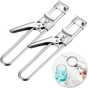 Master Opener Adjustable Jar and Bottle Opener Adjustable Multifunction Stainless Steel Can Opener Jar Lid Gripper Manual Jar Opener Kitchen Accessories for Weak Hands (2 Pieces)