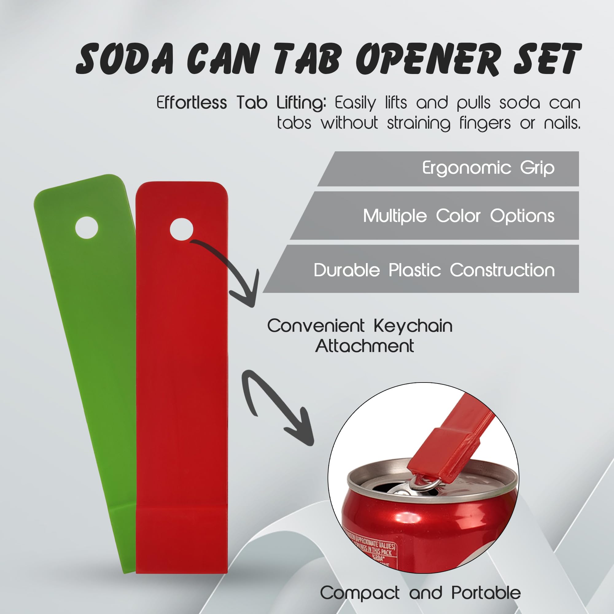 Soda Can tab Opener Beer can opener Party essential tool Great tool for bartenders (Set of 4)