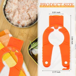 3 Pieces Multifunctional Kitchen Bottle Opener Orange Can Opener for Weak Hands Adjustable Jar Lid Openers Jar Openers Plastic Water Bottle Opener for Seniors Elderly with Arthritis