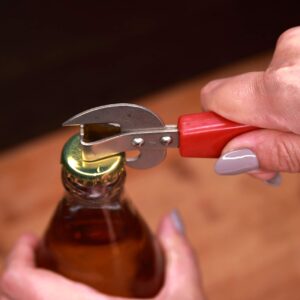 Manual Can Opener Old Fashioned Can/Bottle Opener For Camping That Actually Works No Rust Durable Claw-Shaped Heavy Duty Can Opener 2-in-1 Can Opener And Bottle Opener In One For Camping