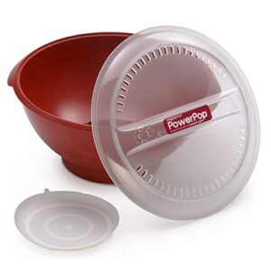 Presto PowerPop Microwave Popcorn Popper, 3Qt, Red