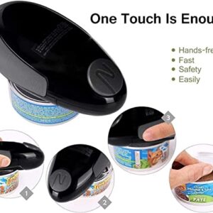 Electric Can Opener, Battery Operated Can Opener Smooth Edge, Food-Safe for Almost All Can Sizes, Electric Can Openers for Kitchen, Automatic Can Opener Ideal for Arthritics and Seniors