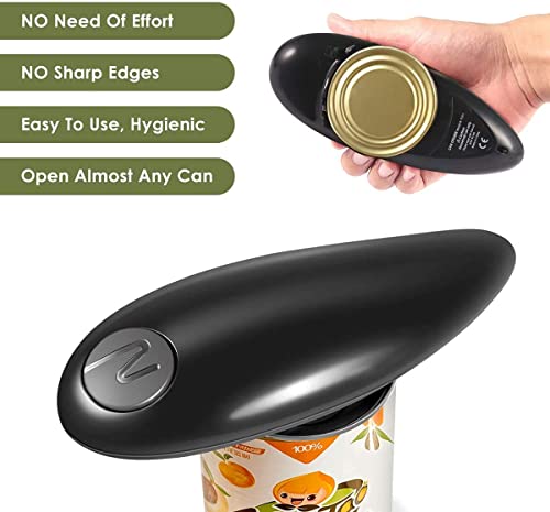 Electric Can Opener One Touch Switch Smooth Edge Automatic Electric Can Opener