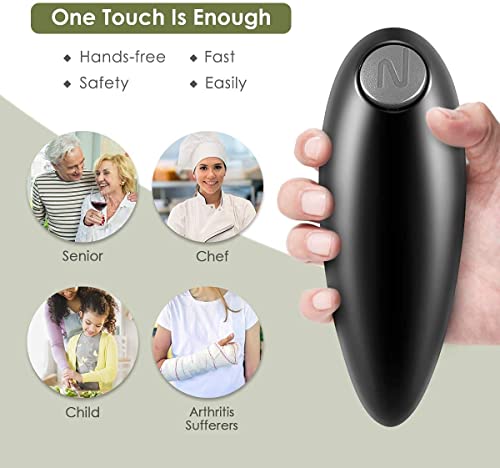 Electric Can Opener One Touch Switch Smooth Edge Automatic Electric Can Opener