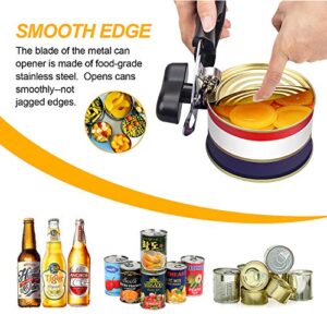 ZEVEZ Can Opener Manual Durable Stainless Steel Can Openers for Seniors with Arthritis Smooth Edge Ultra Sharp Cutting Tools Commercial Can Opener with 1 Vegetable Peeler