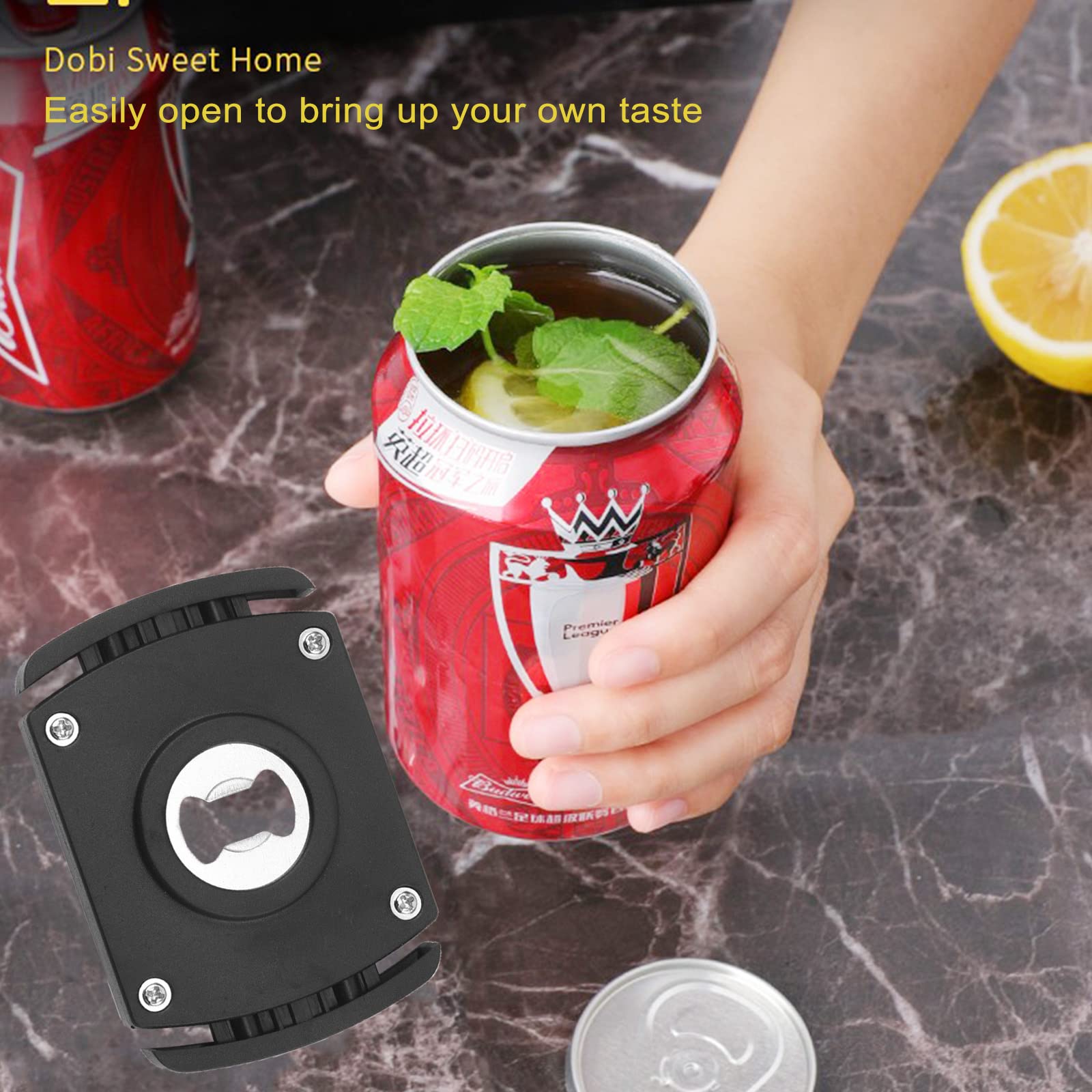 Beer Soda Bottle Can Opener Can Opener Handheld Manual Smooth Edge Easy Labor Saving, Good Grips Can Opening Tool