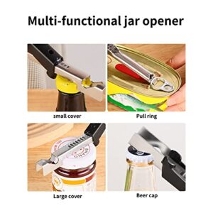 DrimMek Can Opener Manual+jar opener,Safe- Easy- Clean Side Cut Can Opener for Home, Kitchen and Dining Room