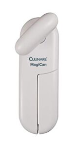 culinare c10015 magican tin opener | white | plastic/stainless steel | manual can opener | comfortable handle for safety and ease