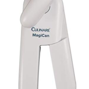 Culinare C10015 MagiCan Tin Opener | White | Plastic/Stainless Steel | Manual Can Opener | Comfortable Handle For Safety and Ease
