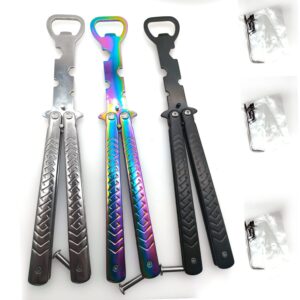 Beautiful Bottle Opener,Bottle Opener,Heavy Stainless Steel Folding Exercise Bottle Opener(3 Pcs)