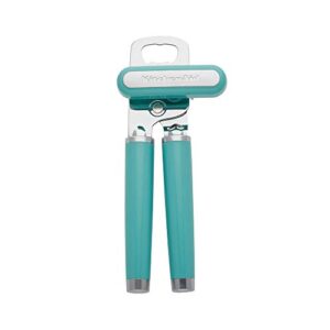 KitchenAid Classic Multifunction Can Opener/Bottle Opener, 8.34-Inch, Aqua Sky and KitchenAid Measuring Cups, Set Of 4, Aqua Sky