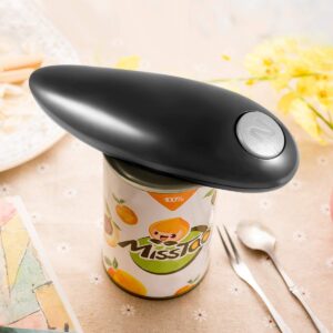 Electric Can Opener, Automatic Hands Free Smooth Edge, Kitchen Gadgets for Seniors and Arthritis, Battery Operated Openers, New-black, 7.1*3.5*2IN