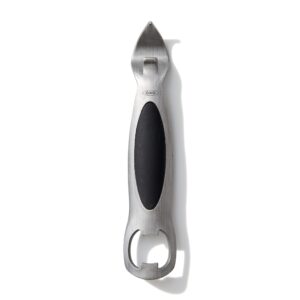 OXO SteeL Winged Corkscrew with Removable Foil Cutter & SteeL Stainless Steel Bottle and Can Opener