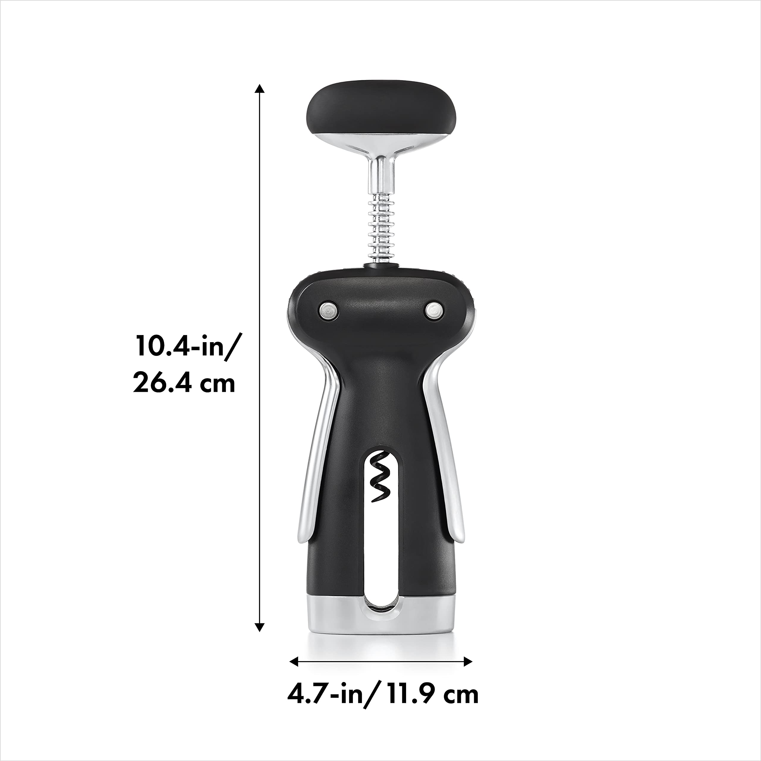 OXO SteeL Winged Corkscrew with Removable Foil Cutter & SteeL Stainless Steel Bottle and Can Opener