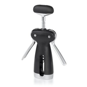 OXO SteeL Winged Corkscrew with Removable Foil Cutter & SteeL Stainless Steel Bottle and Can Opener