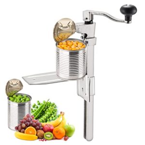 Commercial Can Opener Heavy Duty Manual Table Can Opener Industrial Manual Can Opener With Plated Steel Base for Restaurant Large Cans (Medium)