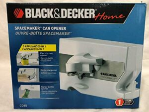 black & decker co85 spacemaker can opener, white