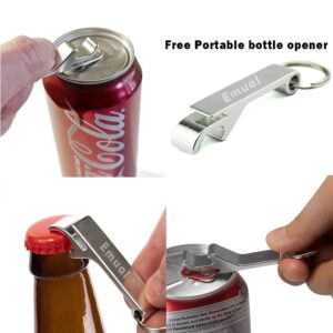 Adjustable jar opener for weak hands Stainless Steel Anti-skid Can Openers Labor-Saving Twist Screw Capping Tool, Fit Seniors, Arthritis, Women, Chilren,Bottle Bottle Opener Keychain Included