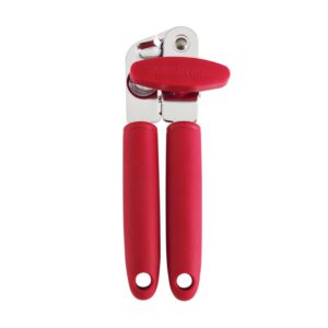 farberware colourworks soft grip can opener, red