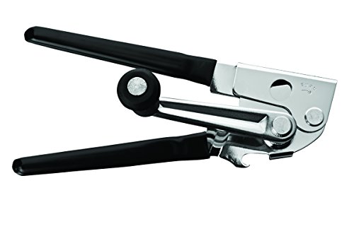 KitchenCraft Swing-A-Way Can Opener with Easy-Crank Handle, 23 x 5 cm (9" x 2") -Black, 5 x 9.5 x 22 cm