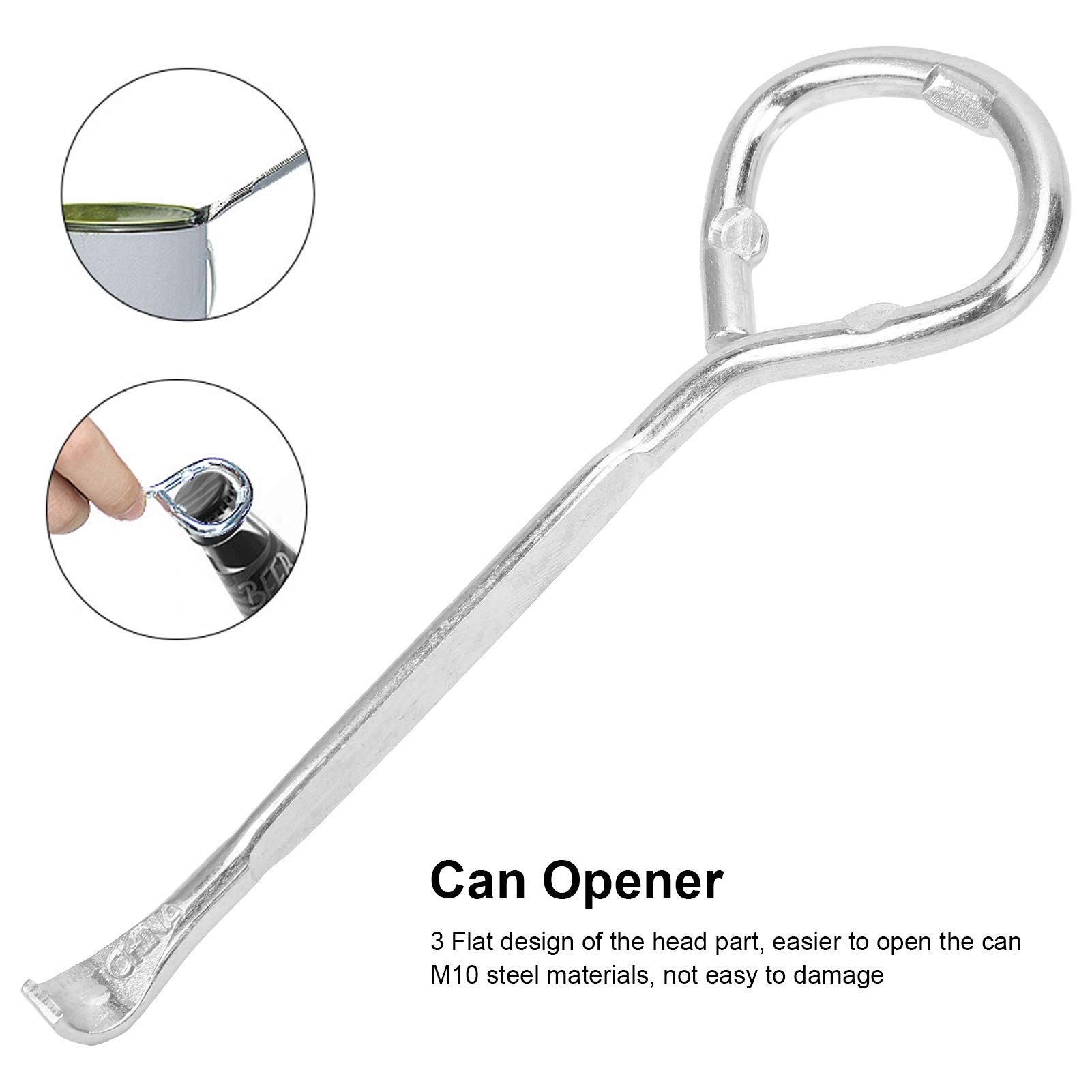 12pcs Paint Can Opener, Bottle Opener, M10 Steel Can Opener MultiFunctional Paint Bucket Can Opener Bottle Opener for Paint Barrels, Beer Cans