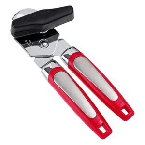 manual can opener for kitchen, safety can opener smooth edge, gift for mother, father, housewife