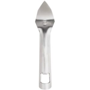 royal industries can and bottle opener, king can punch, 7" long, 1.5" wide, stainless steel, commercial grade