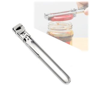 adjustable multifunctional stainless steel can opener，adjustable stainless steel can opener，fullofcarts jar opener for weak handsfor any-size lids (1pcs, 9in)