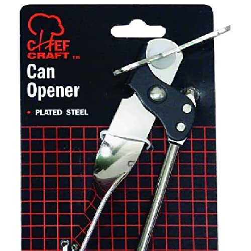 Chef Craft 20642 Can Opener, Plated Steel (Pack of 3)