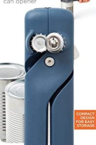 Chef'n FreshForce Compact Can Opener, Stainless Steel, Blue