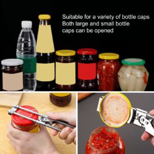 YOZUMD 1PCS / 2PCS Master Opener,Adjustable Stainless Steel Can Opener, Lightweight Jar Lid Gripper With Long Handle,Manual Jar Bottle Opener Kitchen Accessories 2pcs