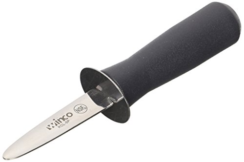 Winco 6.75-Inch Oyster Opener with 3-Inch Blade and Plastic Handle