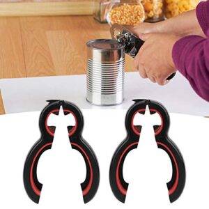 2Pcs 6‑In‑1 Can Opener Jar Opener Bottle Opener Multifunctional Bottle Opener Kitchen Handheld Gadgets