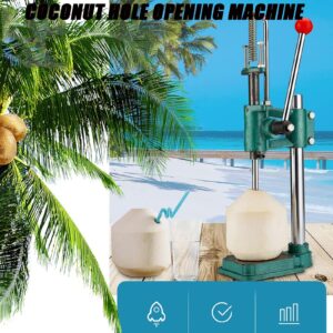 YHWD Coconut Opener Tool Thick Metal Base, Fruit Opener Hand Press Driller Opener, Manual Coconut Hole Opening Machine Kitchen Tools for Young/Tender Coconut Fruit Shop Home Use