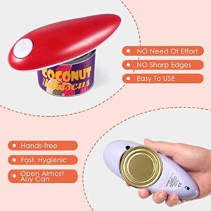 FlyBanbooElectric Can Opener, Restaurant can Opener, Smooth Edge Automatic Electric Can Opener Chef's Best Choice, Best Kitchen Gadget for Arthritis, Red, A239