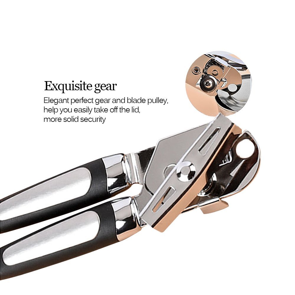 Can Opener, Good Grip Professional Heavy Duty Safety Manual Can and Tin Opener - Portable Kitchen Tool - Stainless Steel Ergonomic Handles