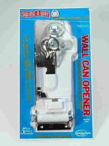 swing-a-way can opener steel white