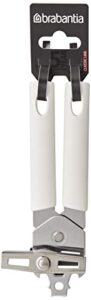 brabantia classic can opener with metal handle, 4.8x5.1x9 cm, white