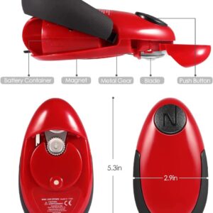 Handupfree Electric Can Opener, Automatic Can Opener, Smooth Edge Restaurant Electric Can Opener! Chef Best Choice, Best Kitchen Gadget for Arthritis